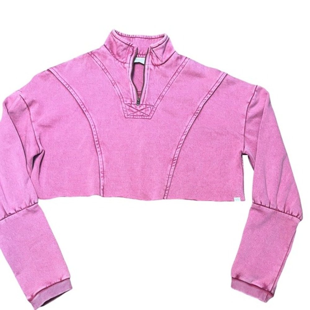 Urban Outfitters Out from Under Pink Cropped Sweatshirt‎ Pullover Small